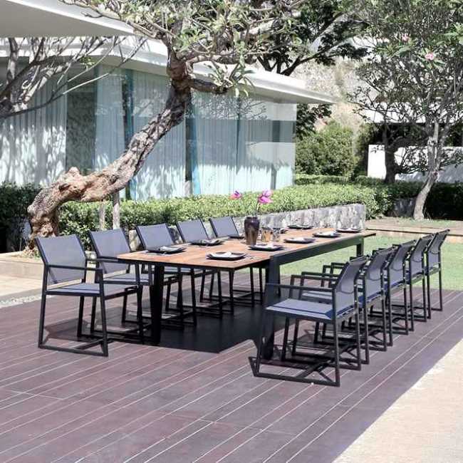 Luxury Outdoor Dining Furniture Melbourne Australia - Mamagreen Baia Extension Dining table