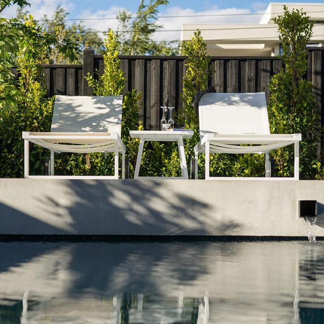 Luxury Outdoor Pool Furniture Melbourne Australia - Mamagreen Allux Lounger And Side Table