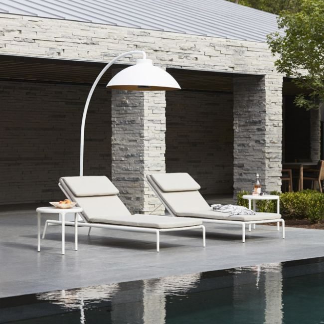 Dome freestanding outdoor electric infrared heater - White Premium