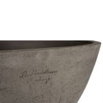 Detail Grey Large Contemporary French Coupe Pot With Natural Matt Textured Finish from Anduze France