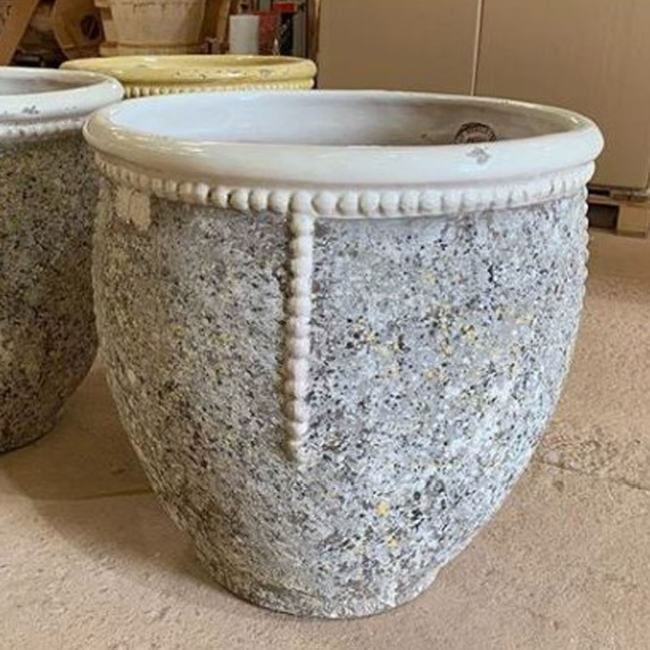 Bugadier Ivory French Pot from Anduze France