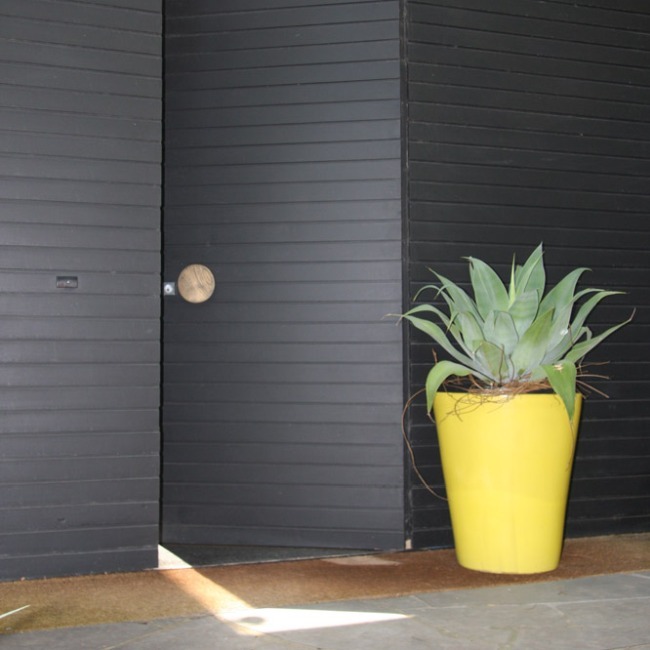 Mazagran yellow French Contemporary pot from Anduze France