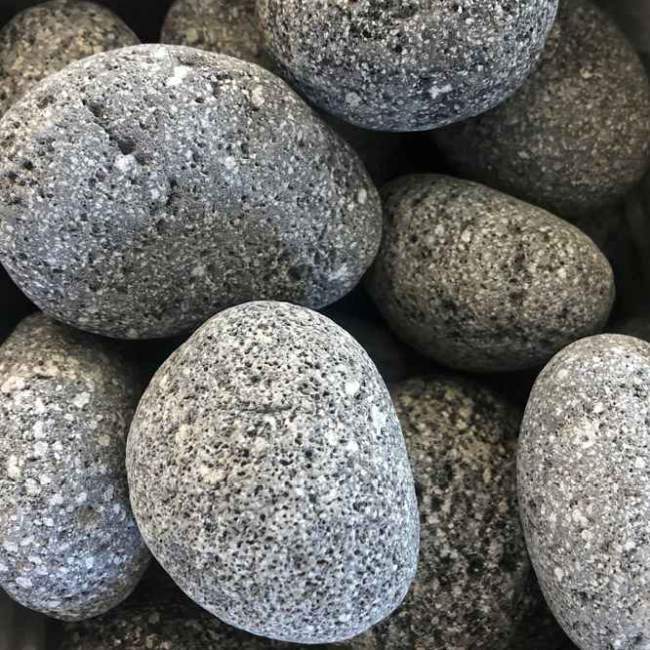 Premium River Pebbles Melbourne - Black Lava