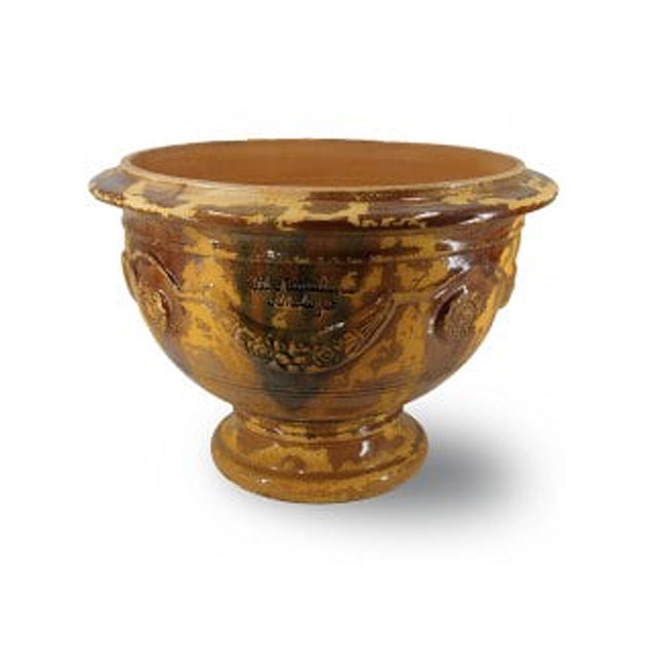 Classic Flamed Effect French Bowl With Rustic Finish
