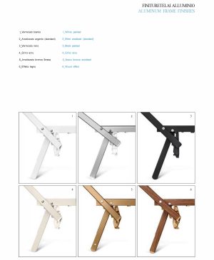 ITALIAN SUN LOUNGERS FRAME OPTIONS