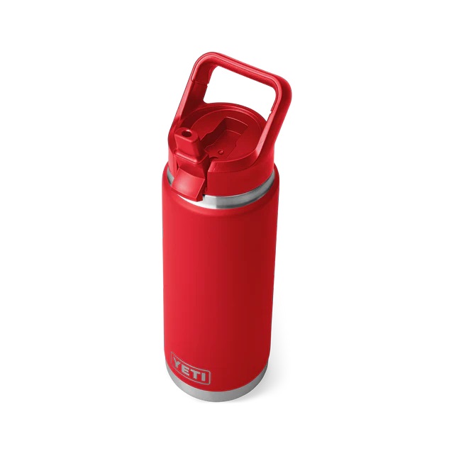 Yeti Rambler Bottle 26oz with Chug Lid in Rescue Red