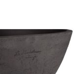 french garden pottery coupe ellipse terre noire